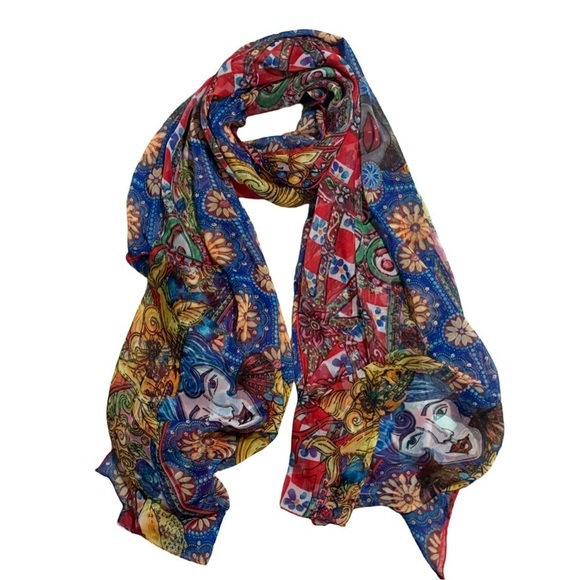 Antica Sartoria Accessories - Antica Sartoria by Giacomo Cinque “Teste di Moro” Foulard Scarf NWT